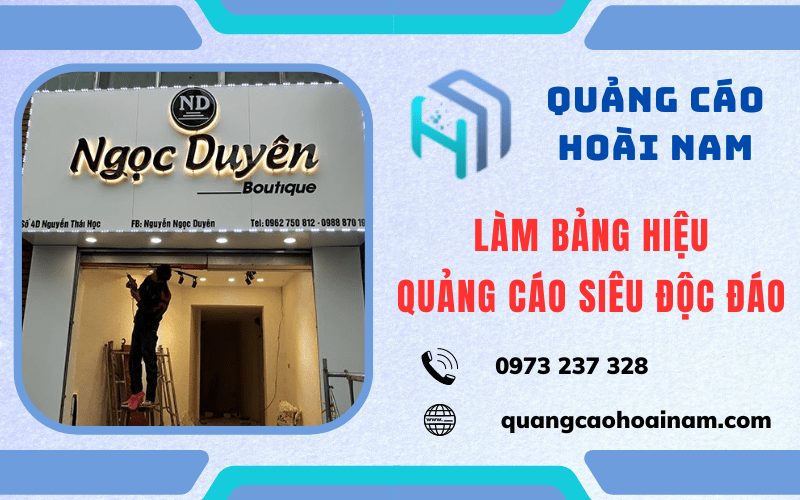 làm bảng hiệu quảng cáo