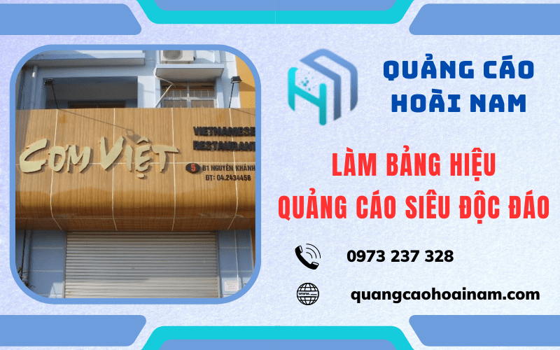 làm bảng hiệu quảng cáo