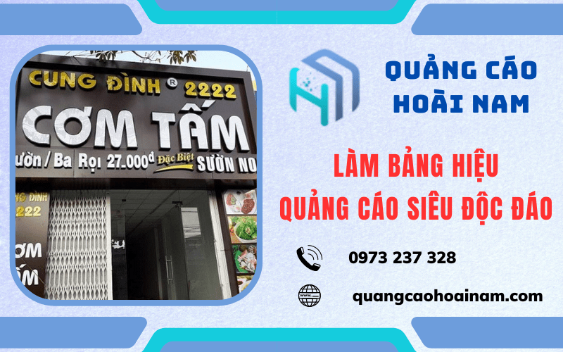 làm bảng hiệu quảng cáo