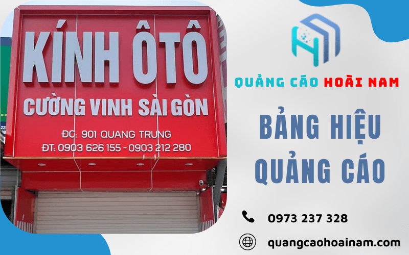 thiết kế, thi công bảng hiệu