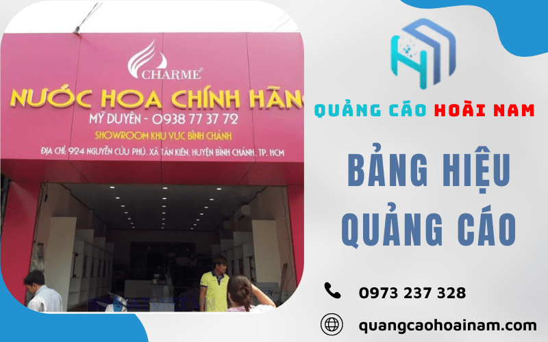 thiết kế, thi công bảng hiệu