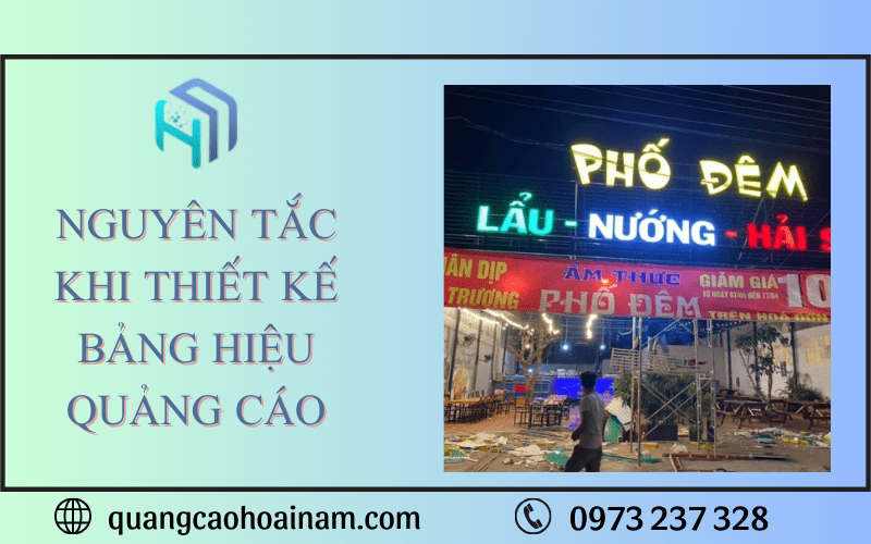 thiết kế bảng hiệu quảng cáo