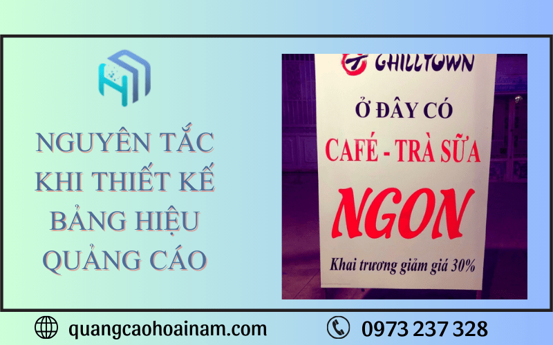 thiết kế bảng hiệu quảng cáo