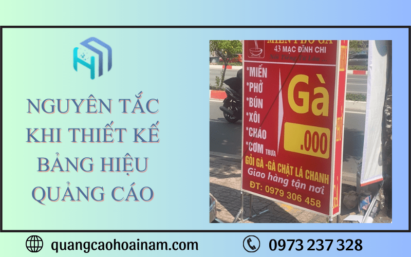 thiết kế bảng hiệu quảng cáo