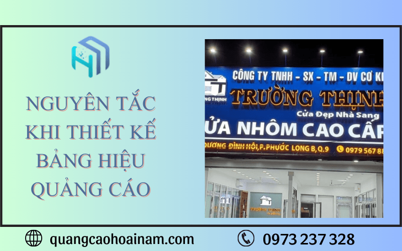 thiết kế bảng hiệu quảng cáo