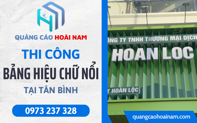 Làm bảng hiệu chữ nổi