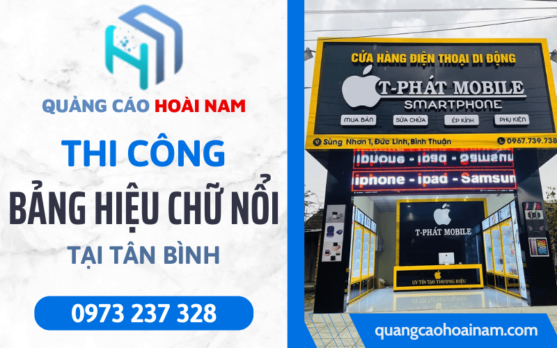 Làm bảng hiệu chữ nổi