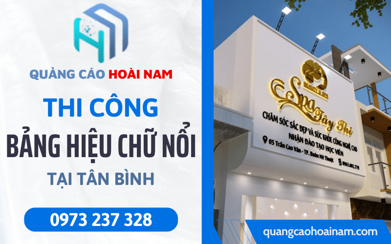 Làm bảng hiệu chữ nổi