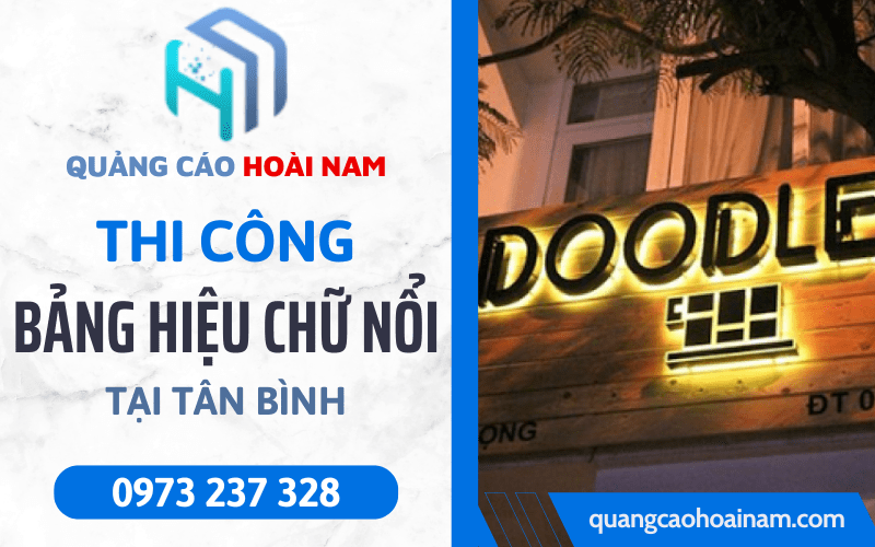 Làm bảng hiệu chữ nổi