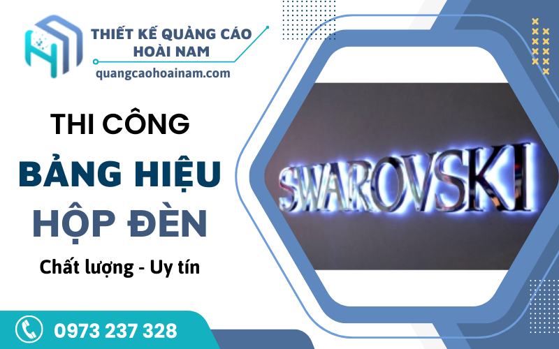 Thi công bảng hiệu hộp đèn