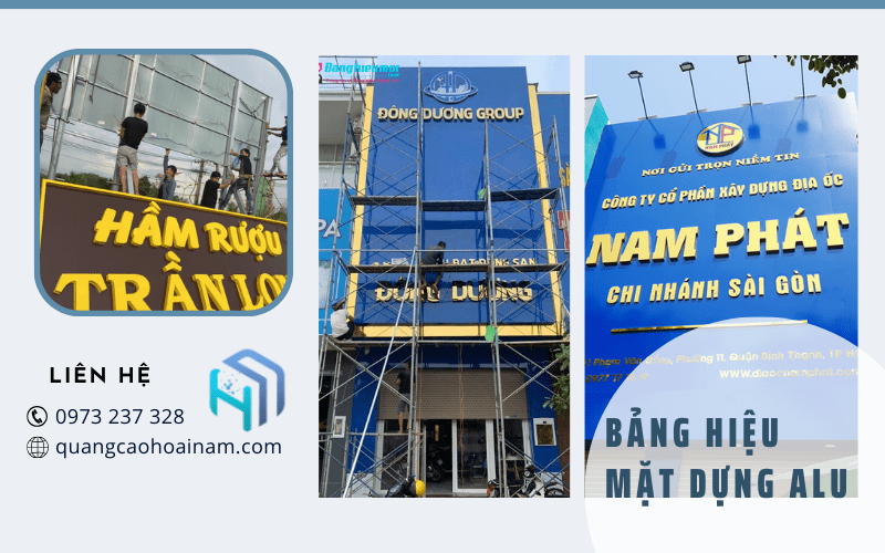 bảng hiệu mặt dựng alu