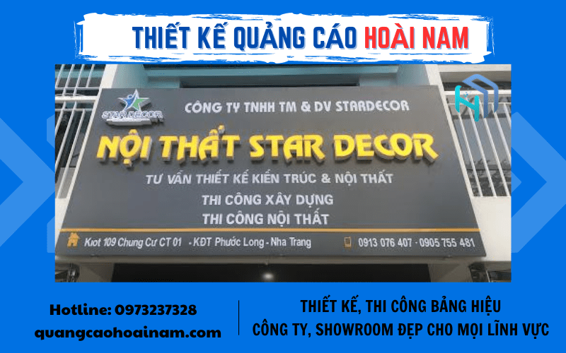 thiết kế thi công bảng hiệu