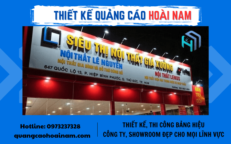 thiết kế thi công bảng hiệu