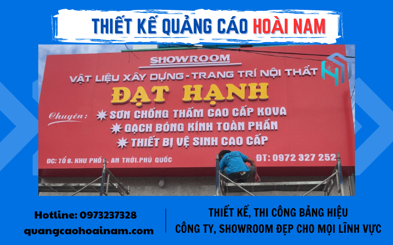 thiết kế thi công bảng hiệu